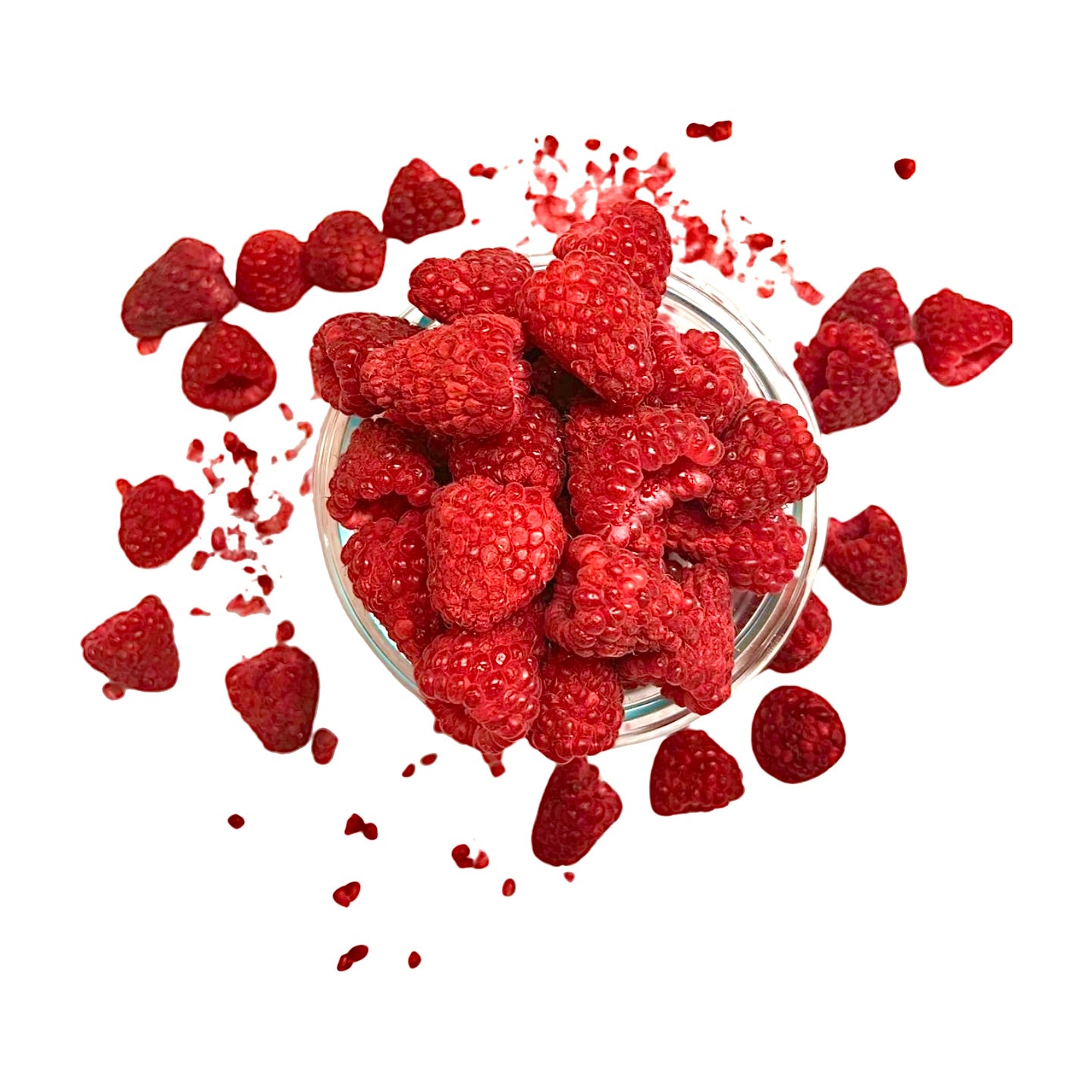 Framboises lyophilisées