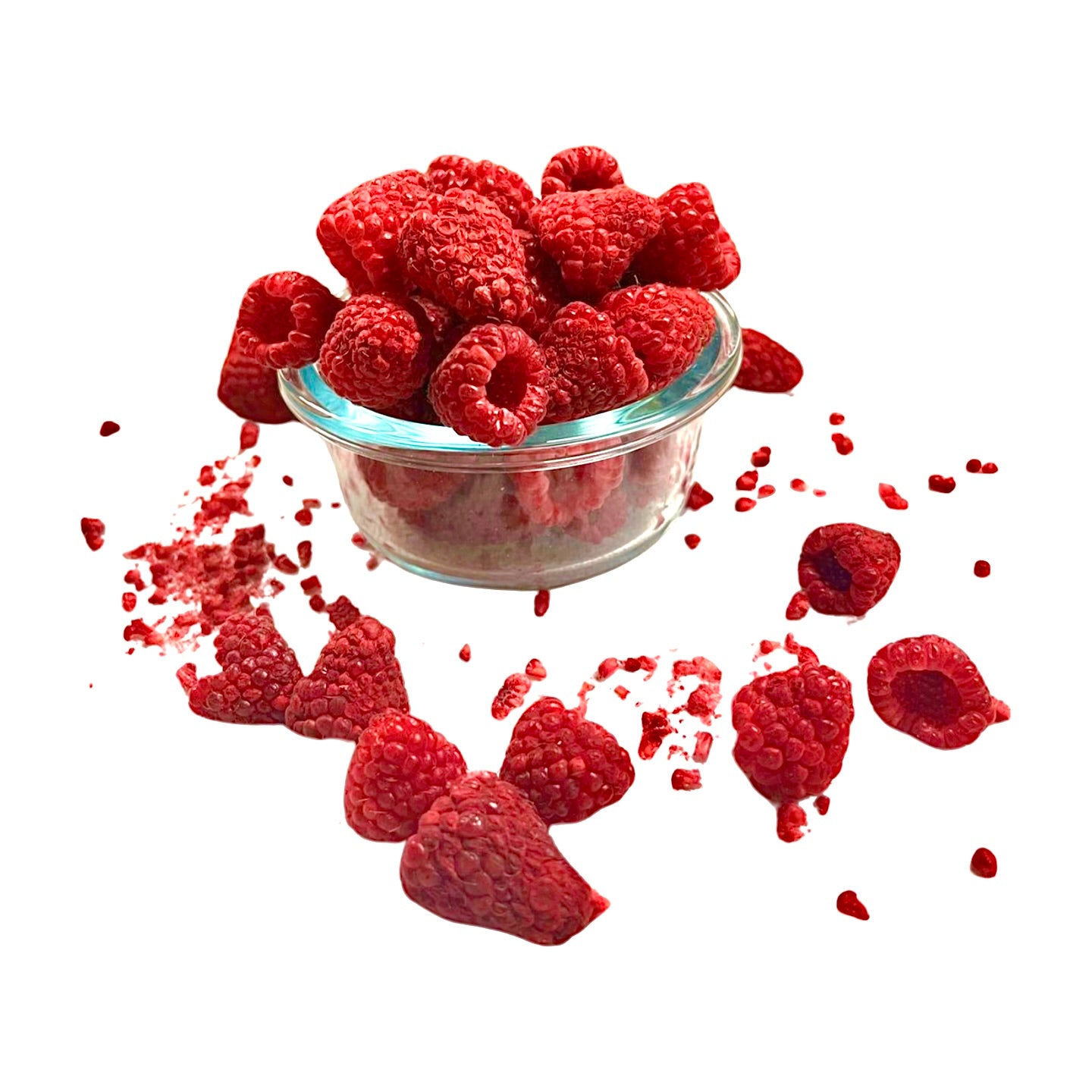 Framboises lyophilisées