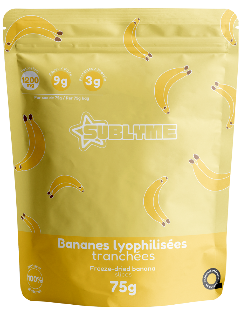 Bananes lyophilisées
