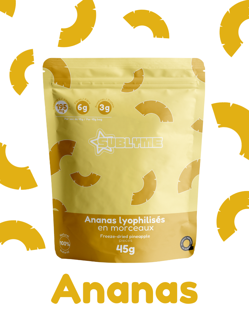 Ananas lyophilisés