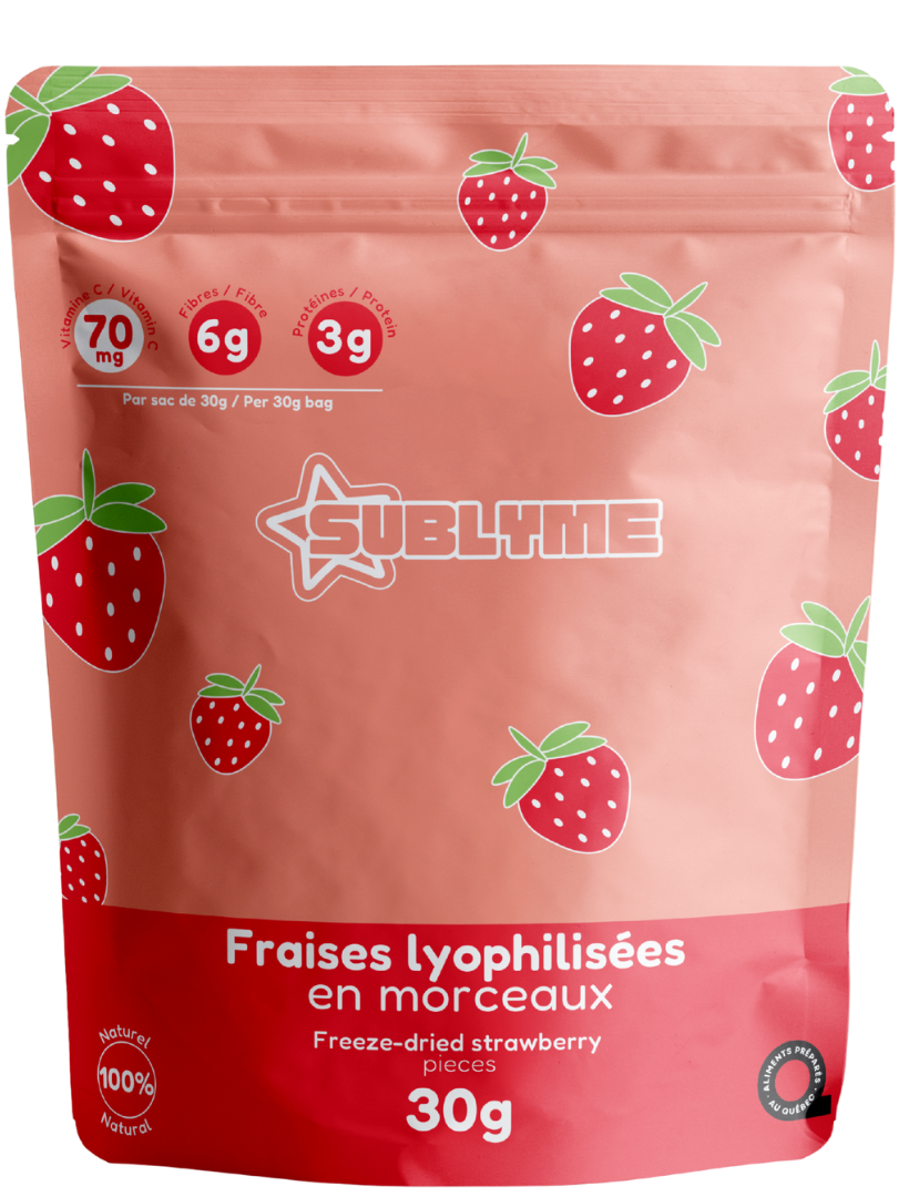 Fraises lyophilisées