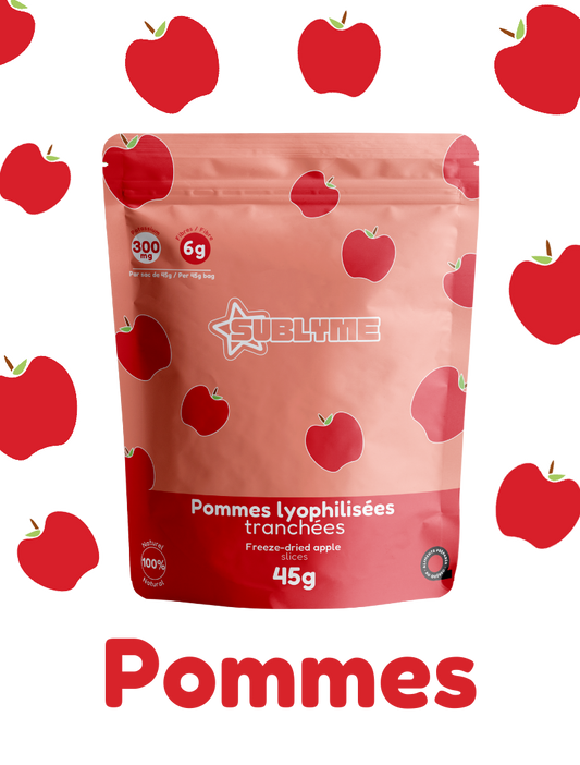 Pommes lyophilisées
